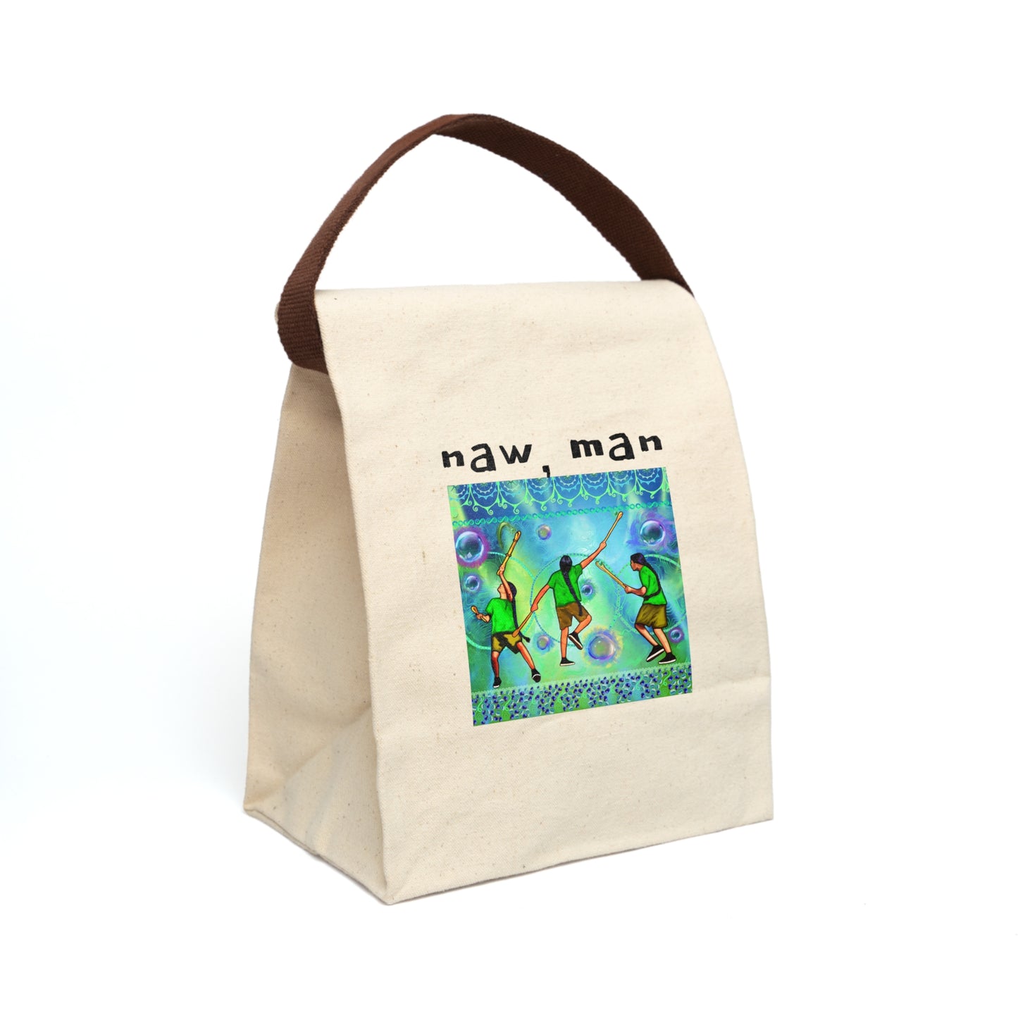 Canvas Lunch Bag With Strap